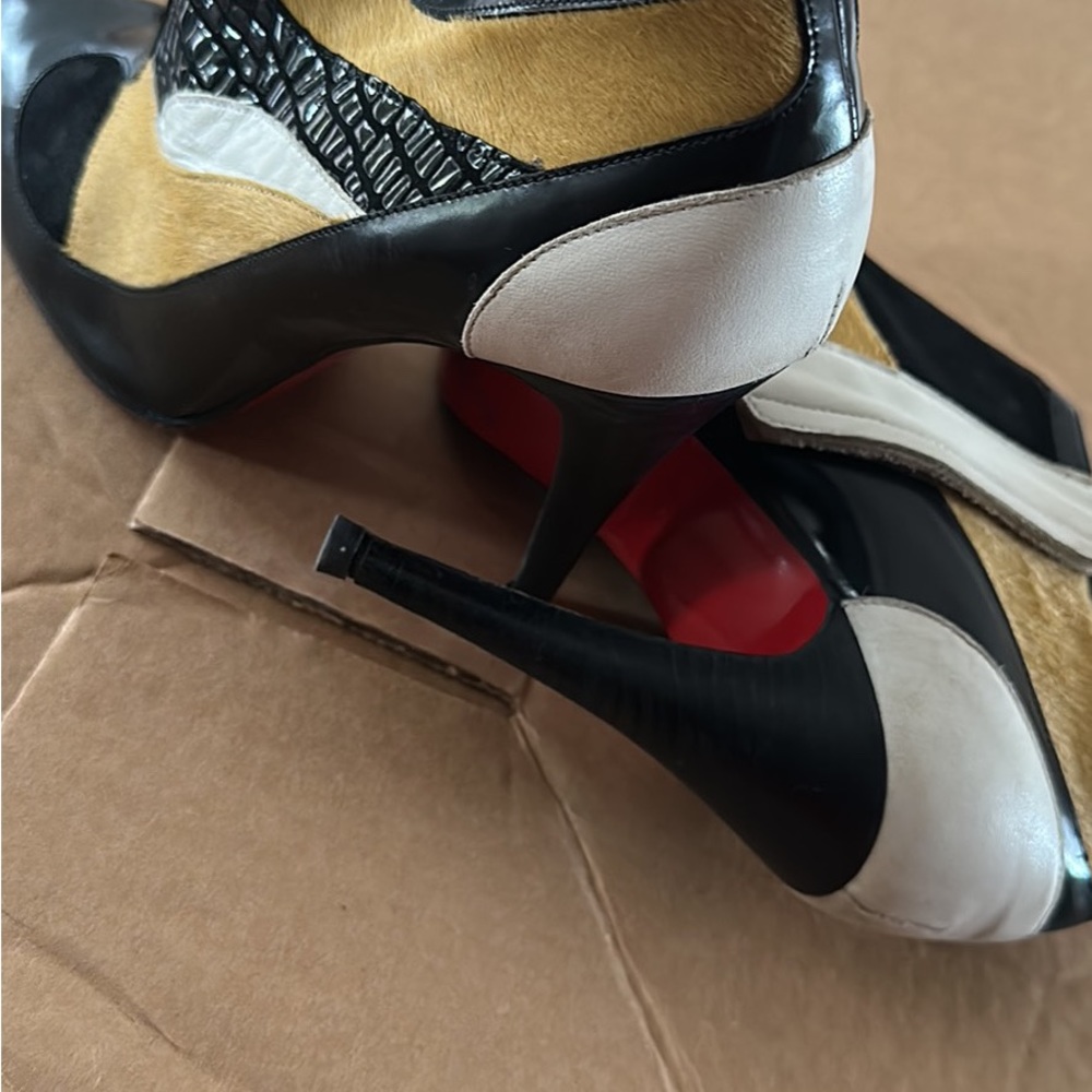 Christian Louboutin multicolor 3 inch bootie - Picture 3 of 6